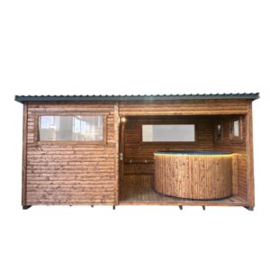 Dřevěná sauna 5,4 XL BOX COMBI