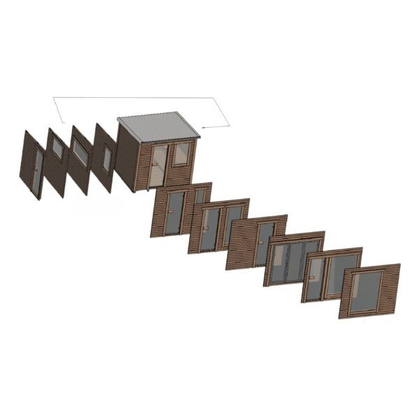 Dřevěná sauna L BOX