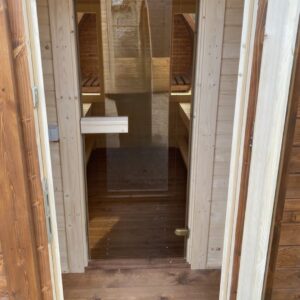 Dřevěná sudová sauna RELAX – 3 m