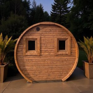 Dřevěná sudová sauna RELAX – 3 m