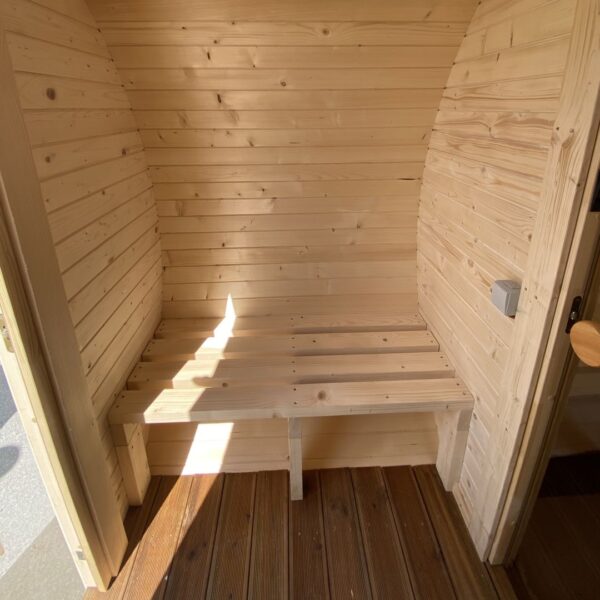 Dřevěná sudová sauna RELAX – 3 m