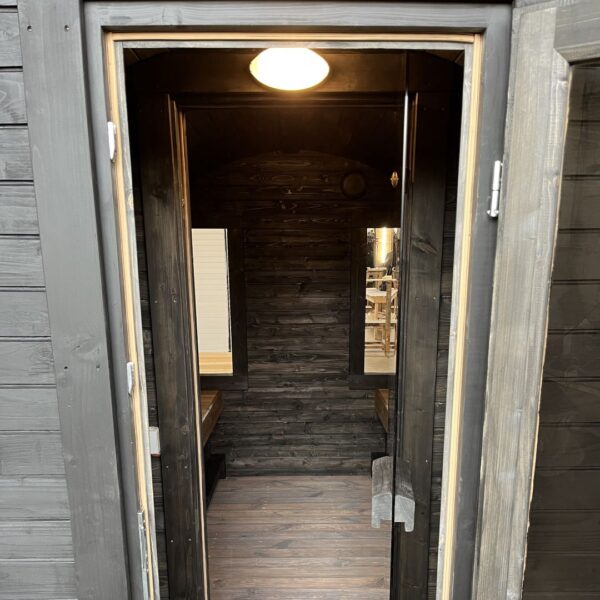 Dřevěná sudová sauna RELAX – 3 m