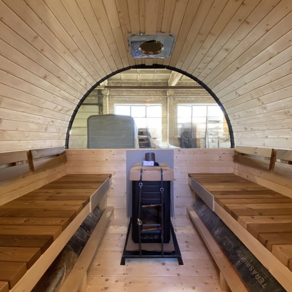 Dřevěná sudová sauna RELAX – 3 m