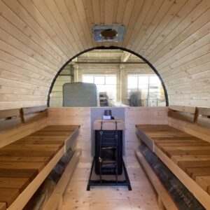 Dřevěná sudová sauna RELAX – 3 m