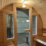 Dřevěná sudová sauna RELAX – 4 m