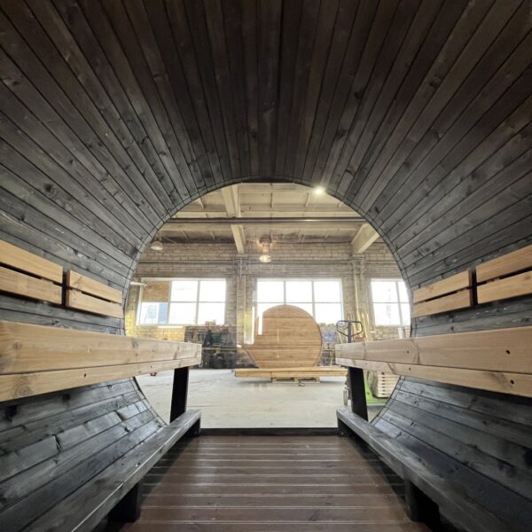 Dřevěná sudová sauna RELAX – 4 m