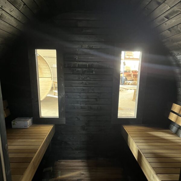 Dřevěná sudová sauna RELAX – 4 m