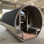 Dřevěná sudová sauna RELAX – 4 m