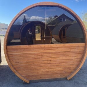Dřevěná sudová sauna RELAX – 4 m
