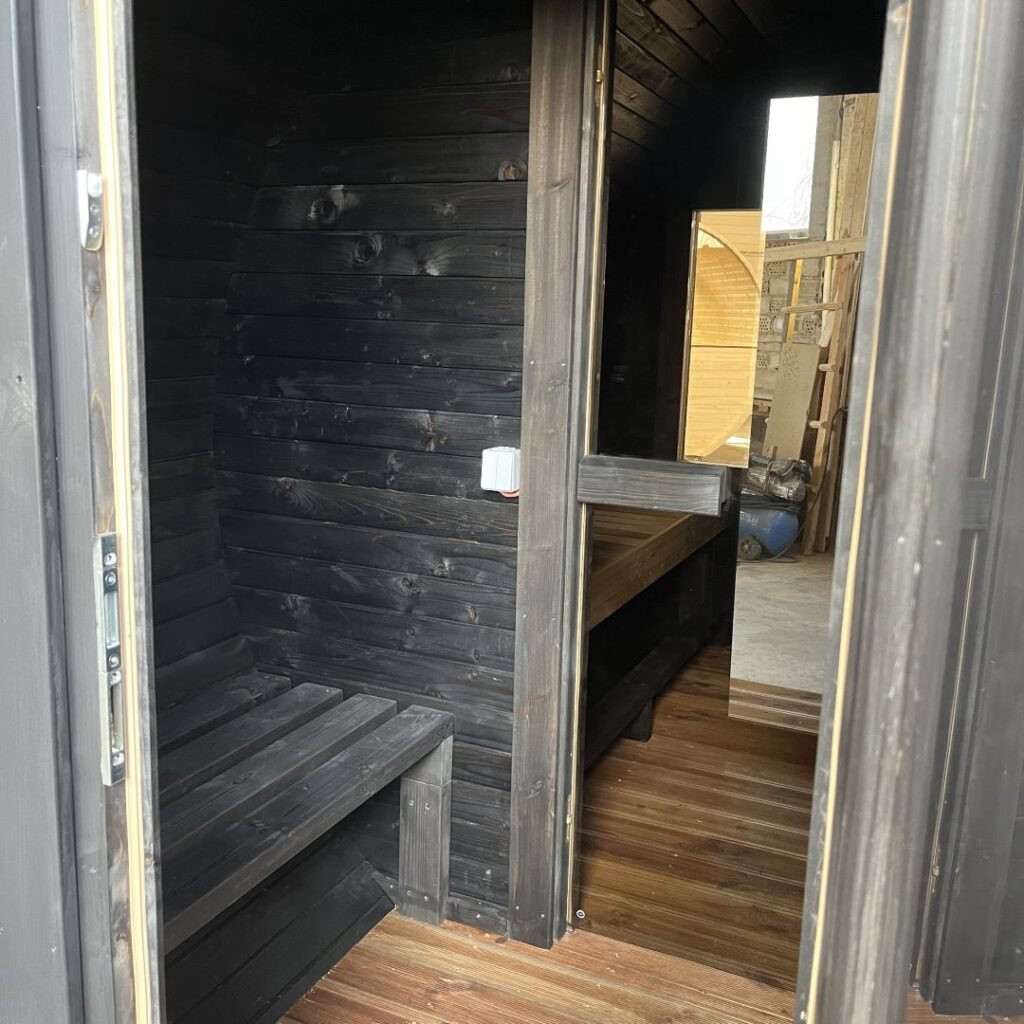 Dřevěná sudová sauna RELAX – 4 m