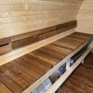 Dřevěná sudová sauna RELAX – 4,5 m