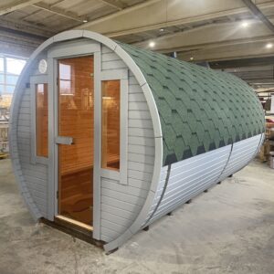 Dřevěná sudová sauna RELAX – 4,5 m