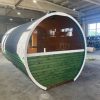 Dřevěná sudová sauna RELAX – 4,5 m