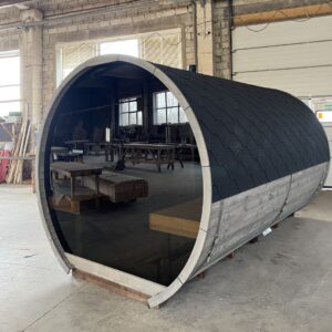 Dřevěná sudová sauna RELAX – 4,5 m