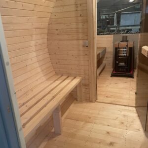 Dřevěná sudová sauna RELAX – 5 m