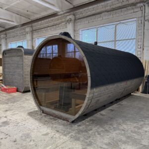 Dřevěná sudová sauna RELAX – 5 m