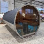 Dřevěná sudová sauna RELAX – 5 m