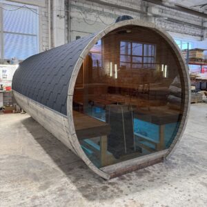 Dřevěná sudová sauna RELAX – 5 m