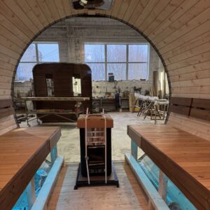 Dřevěná sudová sauna RELAX – 5 m