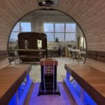 Dřevěná sudová sauna RELAX – 5 m