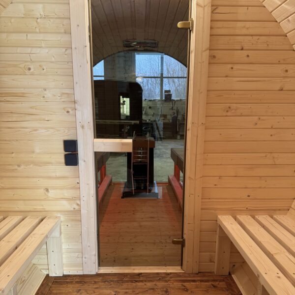 Dřevěná sudová sauna RELAX – 5 m