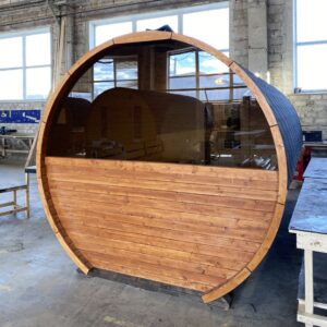 Dřevěná sudová sauna RELAX – 5 m