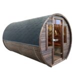 Dřevěná sudová sauna RELAX – 5,4 m
