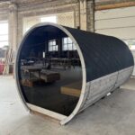 Dřevěná sudová sauna RELAX – 5,4 m