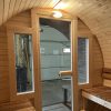 Dřevěná sudová sauna RELAX – 5,4 m