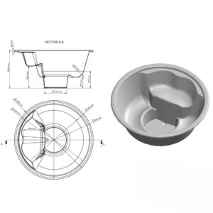 Integrovaná laminátová vířivka