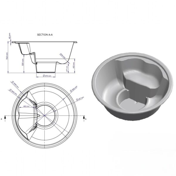 Integrovaná laminátová vířivka
