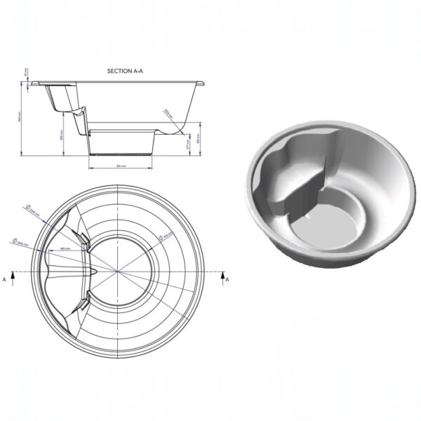 Integrovaná laminátová vířivka
