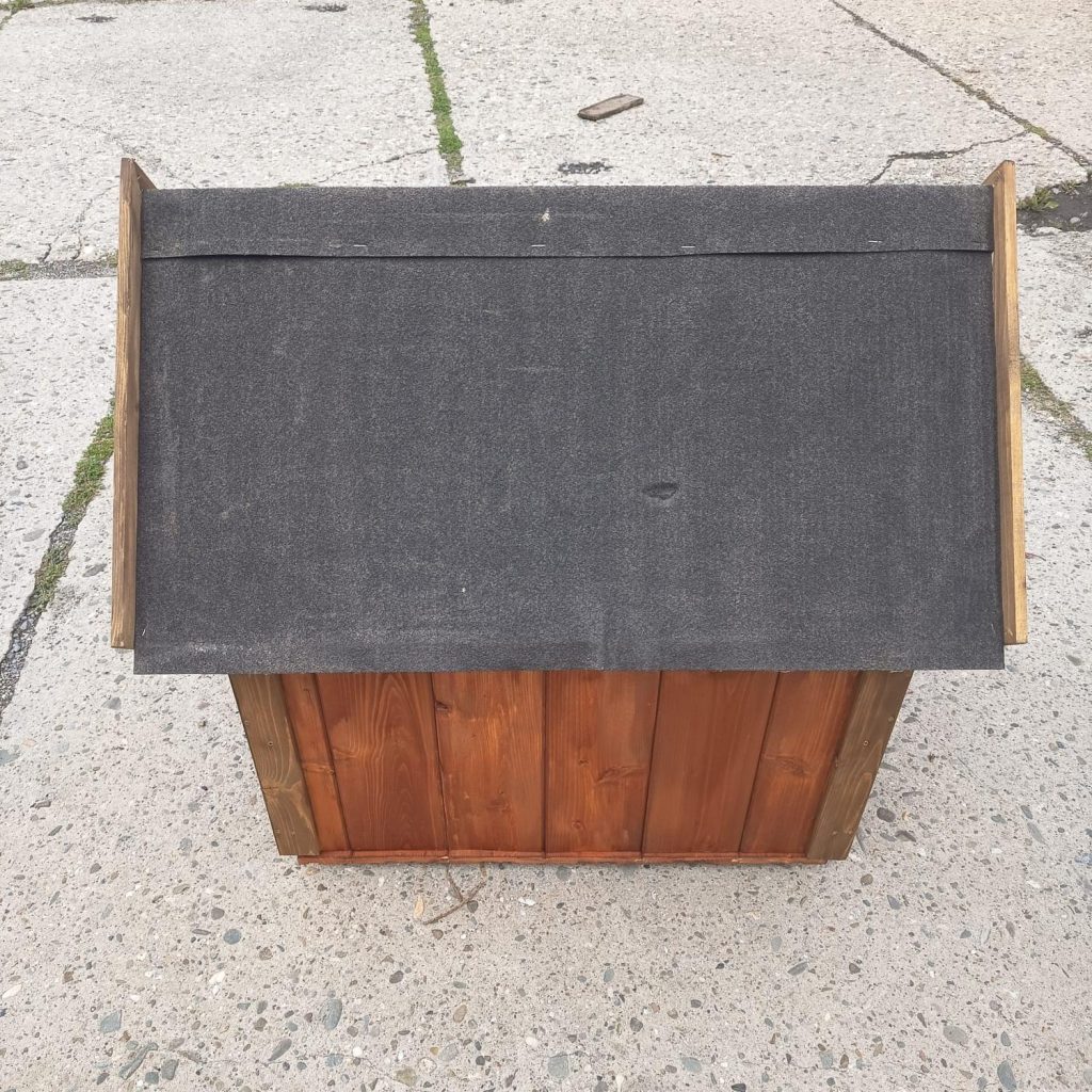Dřevěná bouda pro psy/kočky - 65x47x70 cm - Kaštan/teak - VÝPRODEJ