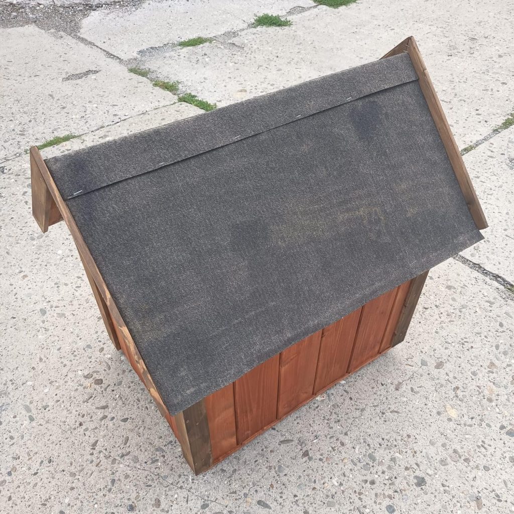Dřevěná bouda pro psy/kočky - 65x47x70 cm - Kaštan/teak - VÝPRODEJ