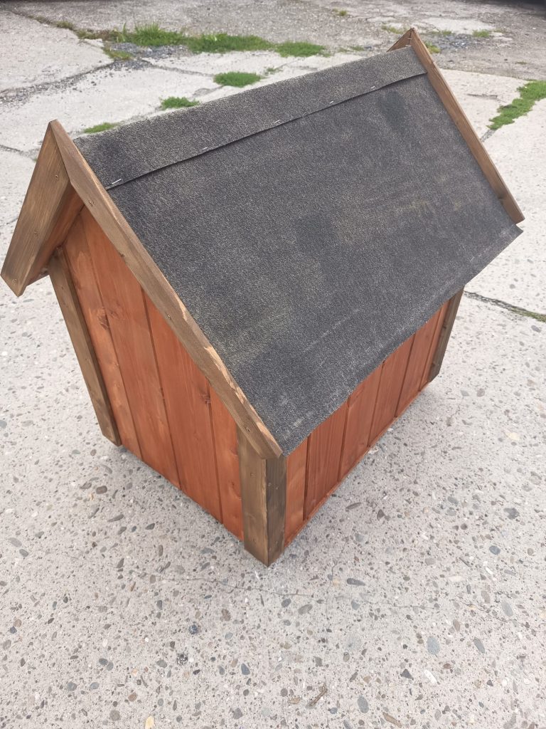Dřevěná bouda pro psy/kočky - 65x47x70 cm - Kaštan/teak - VÝPRODEJ
