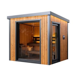 Dřevěná čtvercová sauna M1