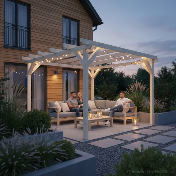 Pergola KONCEPT do prostoru 4 m x 4m - 3