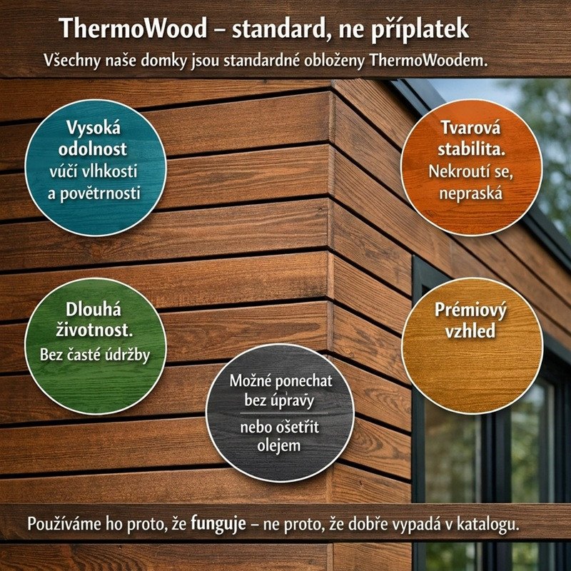 ThermoWood obklad zahradního domku