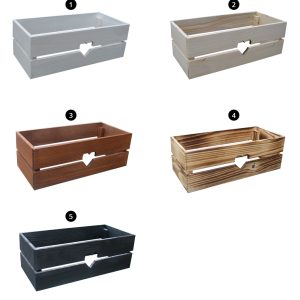 Dřevěný květináč MINI SRDCE – teak – VÝPRODEJ