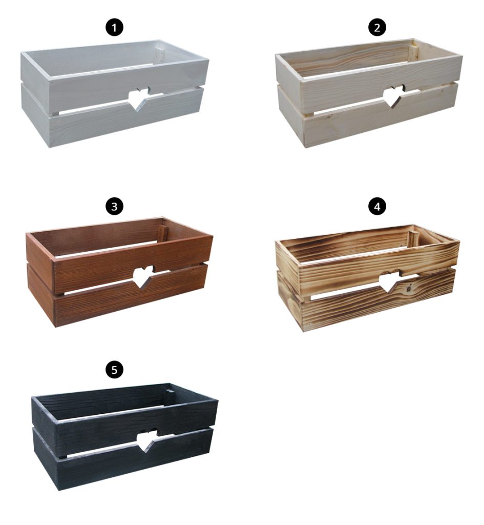 Dřevěný květináč MINI SRDCE – teak – VÝPRODEJ