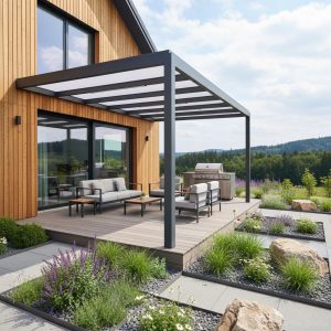 Polykarbonátová pergola ESPACE 4 m x 2 m 1