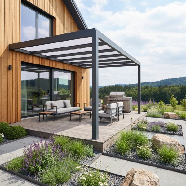 Polykarbonátová pergola ESPACE 4 m x 2 m 1