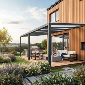 Polykarbonátová pergola ESPACE 6 m x 3,5 m 1