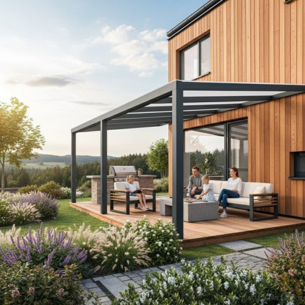 Polykarbonátová pergola ESPACE 6 m x 3,5 m 1
