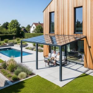 Zasklená Pergola ESPACE GLASS 4 m x 2 m 1
