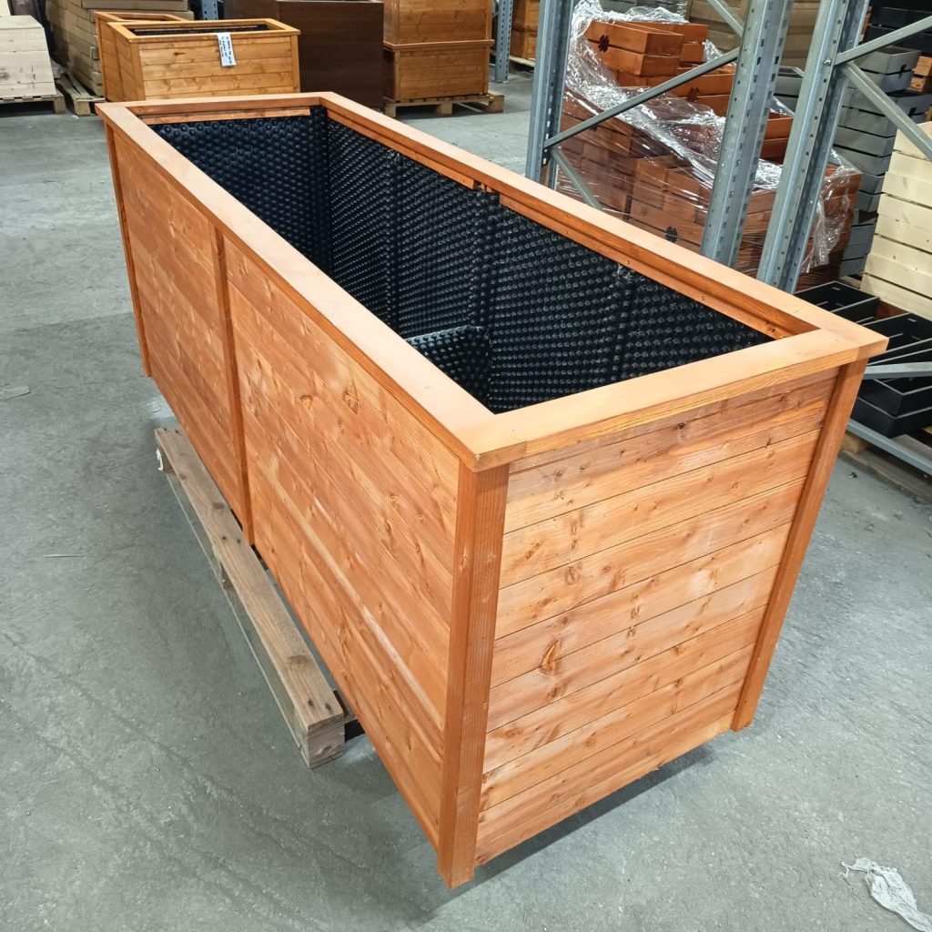 Vyvýšený záhon KOMBI 200x70x80 cm - kaštan - VÝPRODEJ