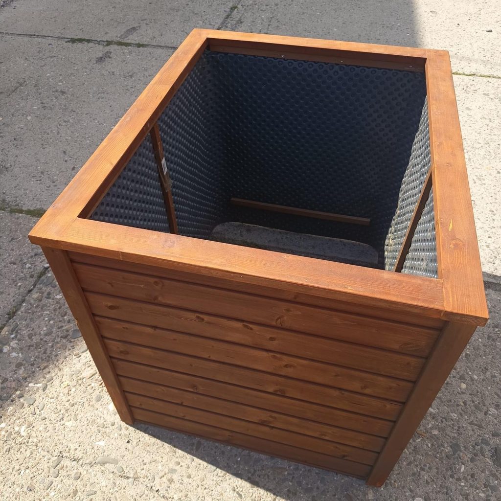 Vyvýšený záhon KOMBI 100x80x80 cm - kaštan - VÝPRODEJ