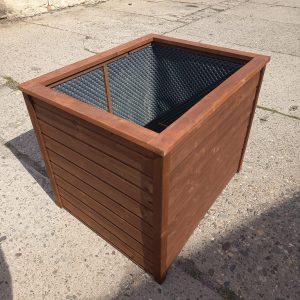 Vyvýšený záhon KOMBI 100x80x80 cm - kaštan - VÝPRODEJ