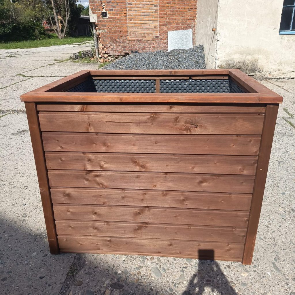 Vyvýšený záhon KOMBI 100x80x80 cm - kaštan - VÝPRODEJ
