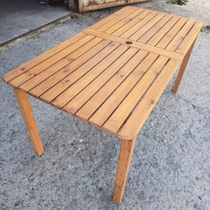 Zahradní stůl Radost - délka 150 cm - kaštan - VÝPRODEJ